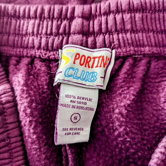 Small Purple Embroidered Sweats / Track Suit - Picture 3 of 3